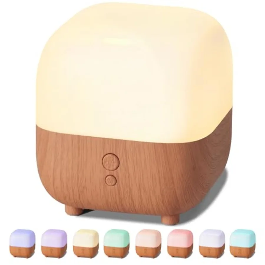 150ml ential Oil Diffuser, 5-in-1 Diffusers for Home Scent 8 LED Color Aromatherapy Diffuser Air Desk Mini Humidifier Small Vap