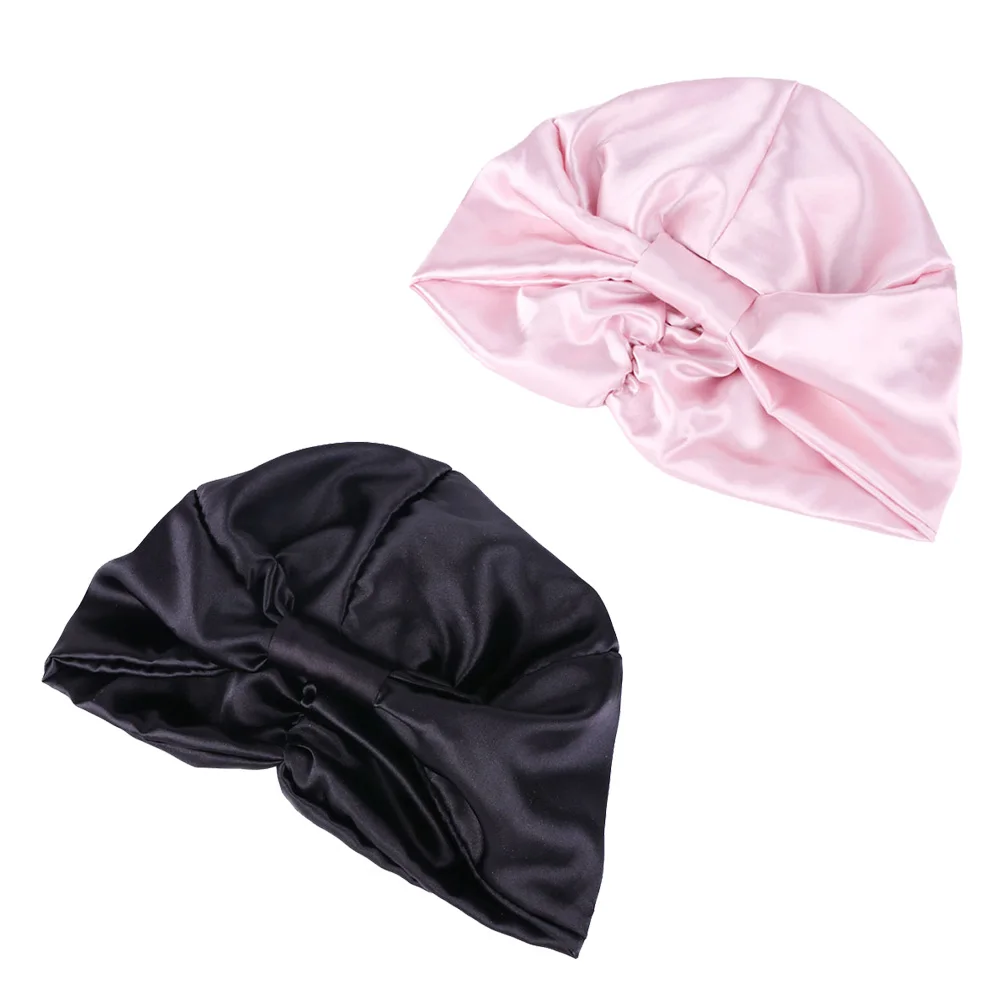 

Satin Large Size Women Hair Care Bonnets Premium Material Durable Practicable Hats Shower Caps