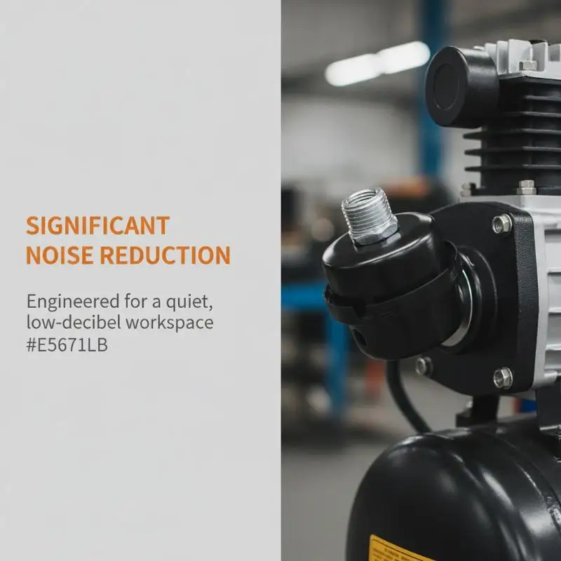 Noise Reduction Air Compressor Muffler Filter 1/4 3/8 1/2 Thread Oil Free for Commercial Air Pump Factory Pneumatic Tools