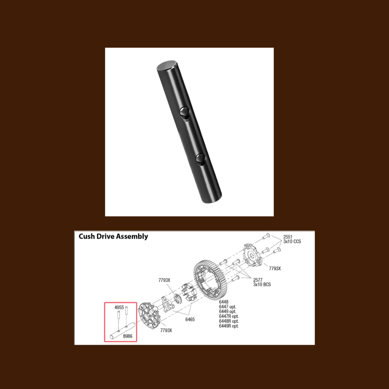 

Входной вал трансмиссии из углеродистой стали TRAXXAS 1/10 Maxx, Maxx W/Widemaxx, 1/8 Maxx Slash 8986