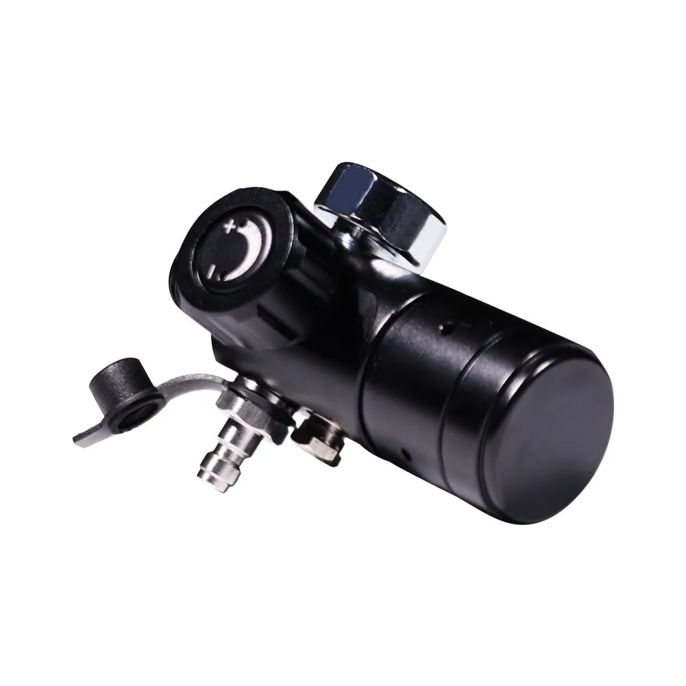 Scuba Diving Pressure Reducing Valve First Stage Regulator M18x1.5 To 3/8-24 UNF Thread 300 Bar High Pressure Aluminum Alloy
