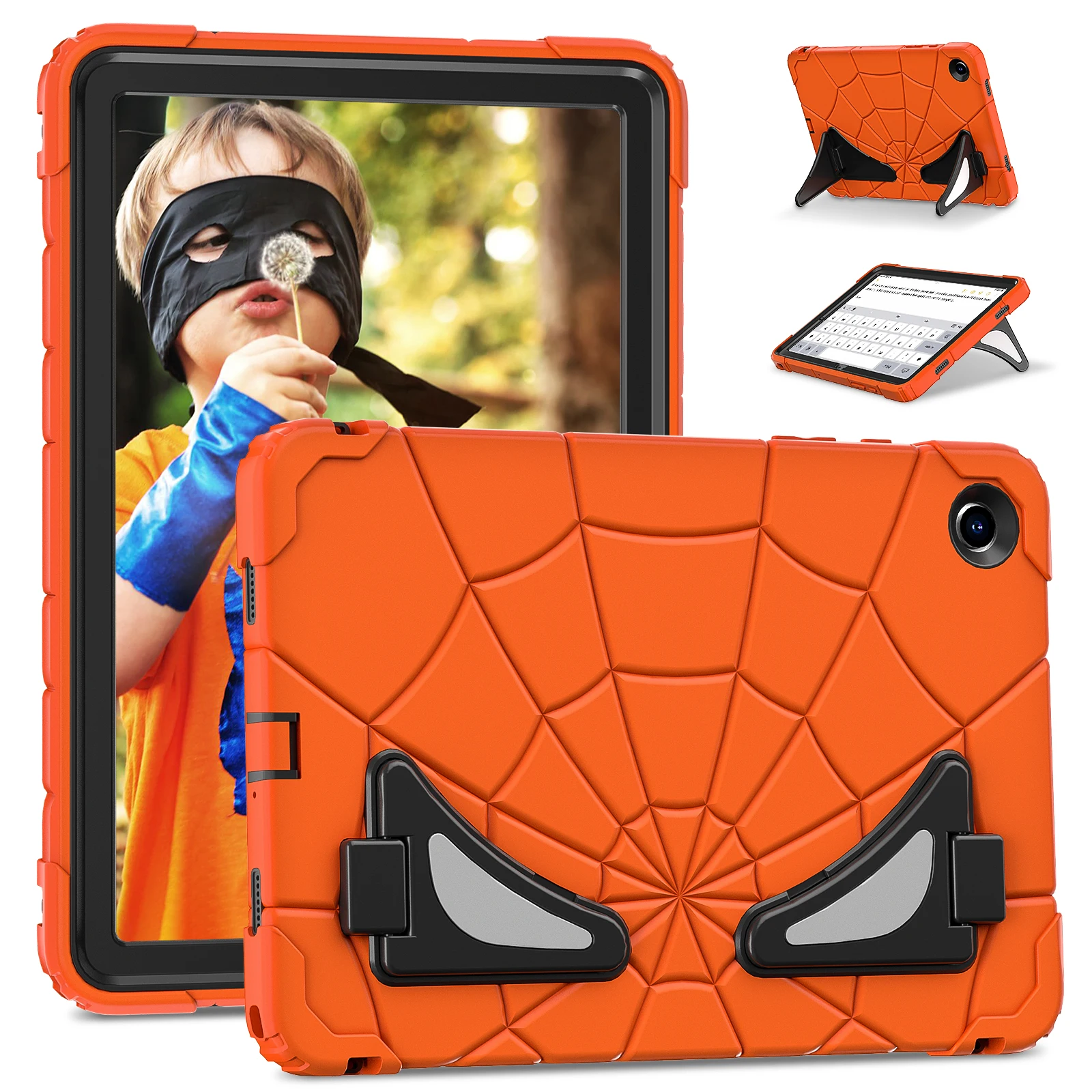 

Kids Funda Case For Samsung Galaxy Tab A9 Plus 2023 11 inch SM-X210 SM-X215 SM-X216B PC-Silicone Rugged Kickstand Protect Cover