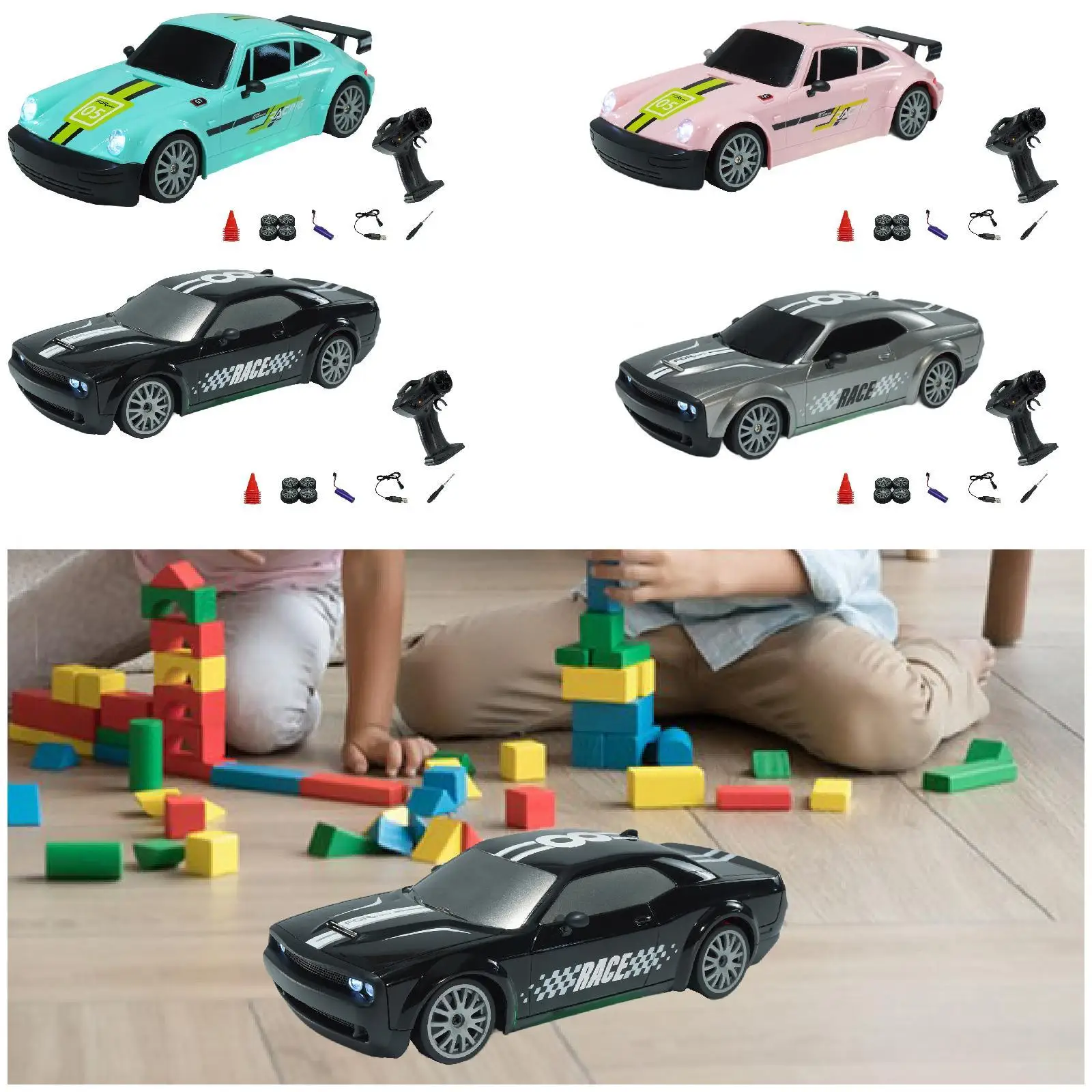 RC Racing Cars Toy for Children Gifts Cute High Speed Drift RC Car for Kids