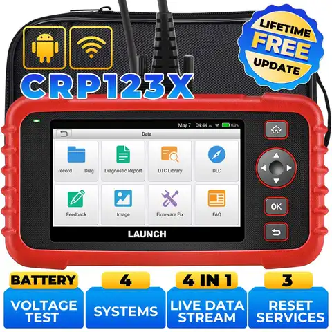 LAUNCH X431 CRP123X OBDII 자동차 스캔 도구, 4 가지 시스템 진단, 자동차 전문 OBD2 스캐너, DIYer용, 신제품