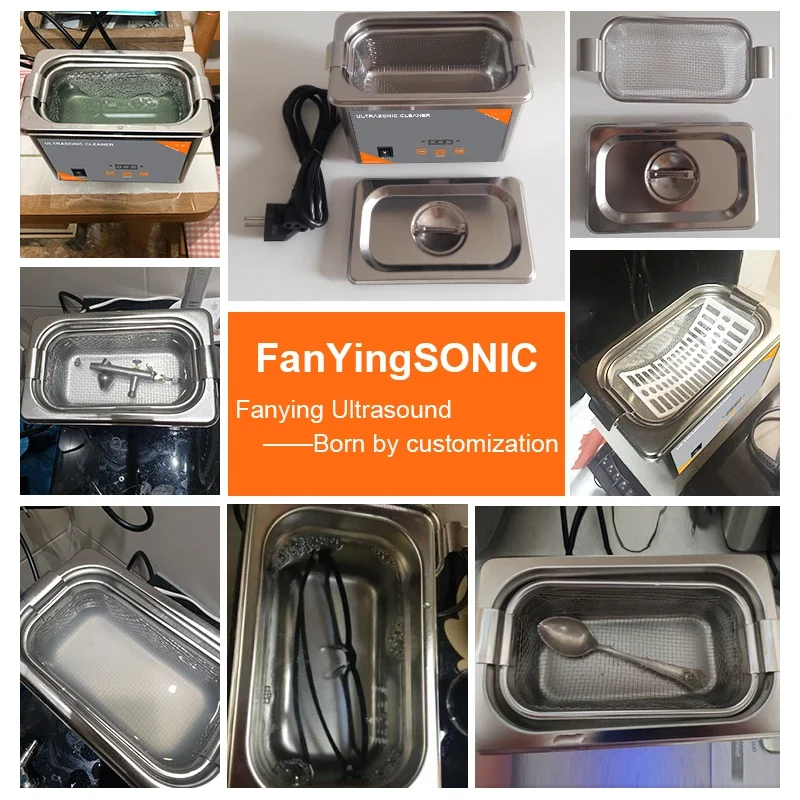 디지털 시간 초음파 세척기, 쥬얼리 목걸이 안경 시계 브러시, 초음파 세척기, 800ml, 35W
