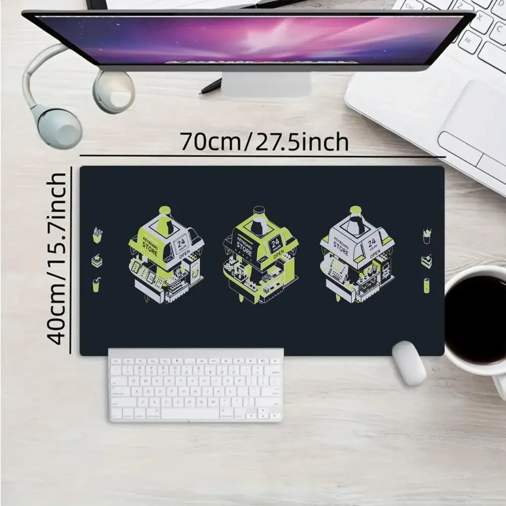 لوحة ماوس ألعاب كبيرة مقاس XXL، لوحة ماوس بتصميم تجريدي لتغليف المواد الغذائية، ملحقات الكمبيوتر المحمول، مناسبة للاستخدام المكتبي والمنزلي