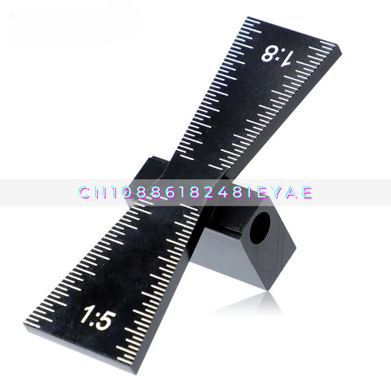 Mini Dovetail Scribing Gauge 1:5/1:8 Woodworking Scribing Formwork, Aluminum Alloy Mortise and Tenon Scriber, Gauge