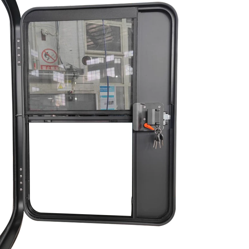 أحدث تصميم باب RV يعمل بالكهرباء للتخييم متنقل RV مقطورة سقف تنفيس RV مدخل نوافذ السيارة