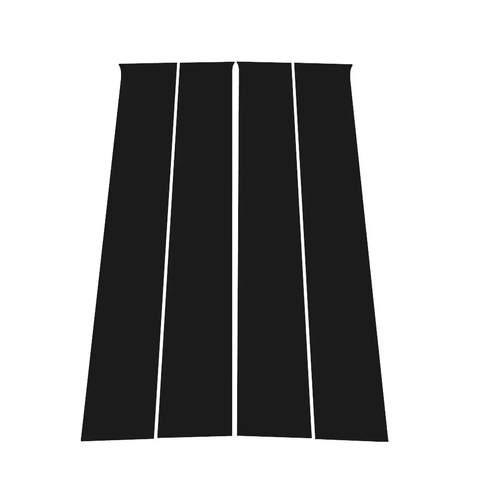 For Dodge Ram 1500 2500 3500 2019-2023 2020 2021 Bright Black Carbon Fibre Window Door Waterproof B C Sticker