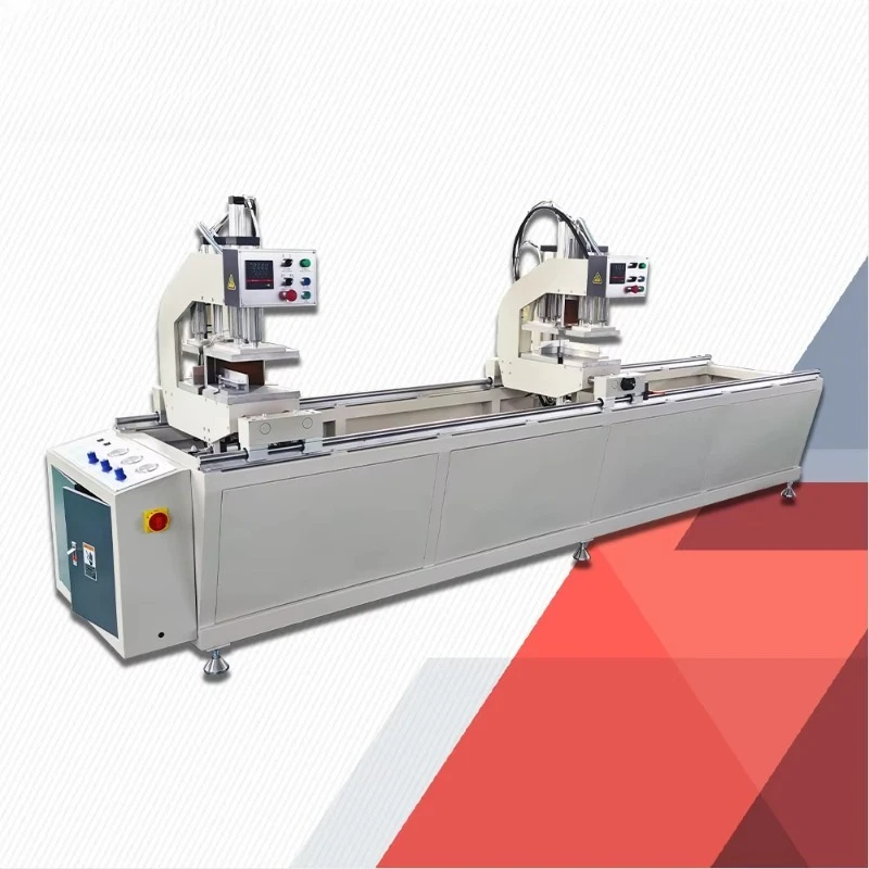 Automatic PVC Window Plastic UPVC Double Head Corner Seam Welder Manufacturing Plant Construction Featuring PLC Motor Core