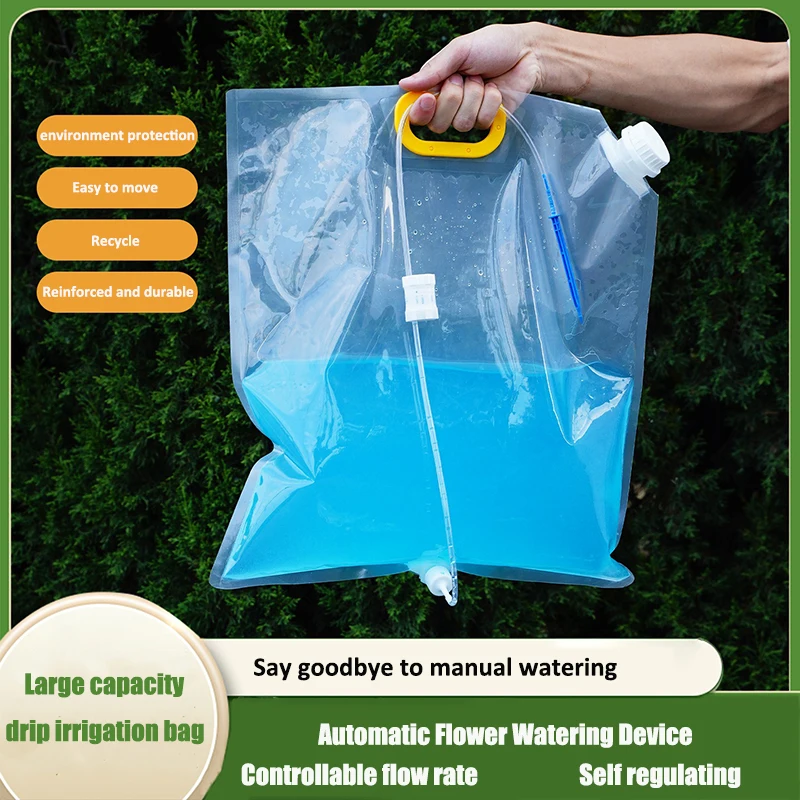 10L Automatic Plant Watering Bag Drip Irrigation Dripper Kit Quantitative Garden Watering Tool