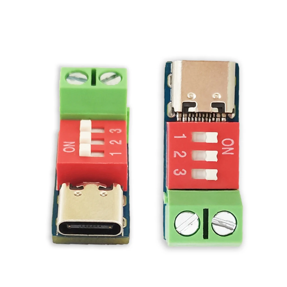 Type-C PD QC الزناد ، لوحة اختبار الشحن السريع ، وحدة طاقة الجهد القابلة للتعديل ، وحدة شرك ، 5 فولت-20 فولت