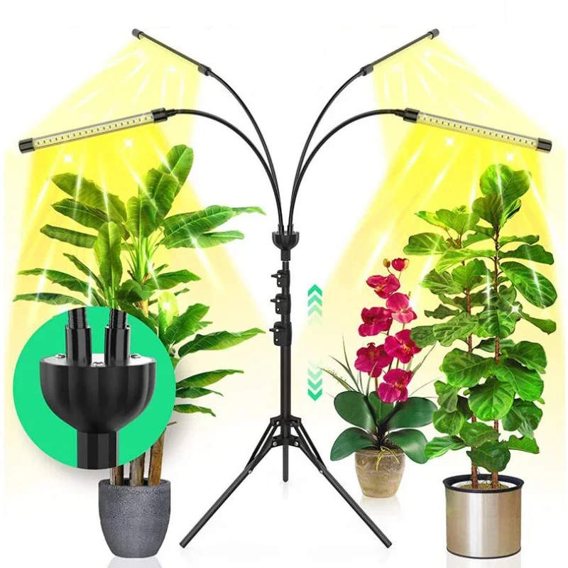 LED Plant Grow Lamp USB Full-Spectrum Hydroponics Bulb Timing Dimming For Indoor Plants Lamp Flower Phytolamp Growth Box Bracket