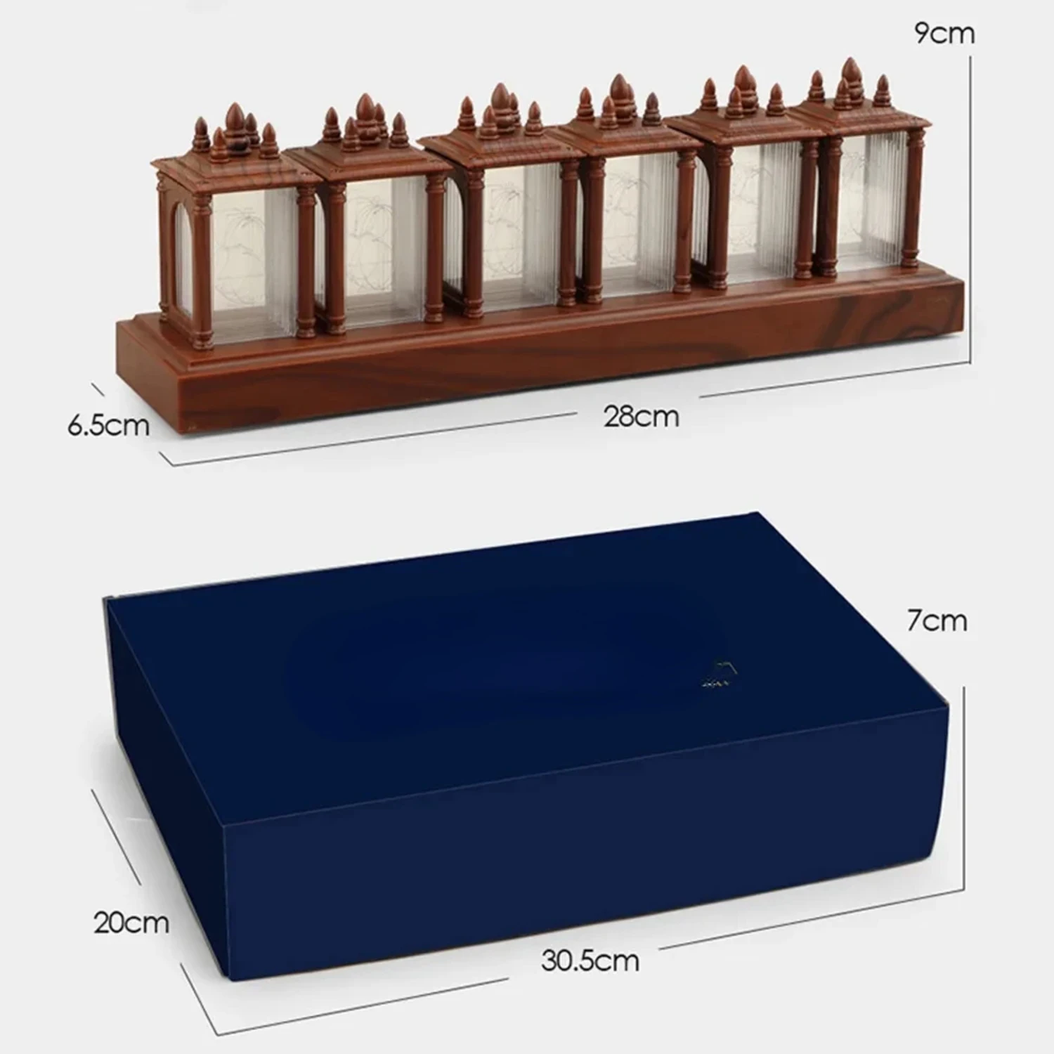 Lampe de table LED en bois Nixie Tube, horloge, veilleuses, RVB, lueur, salle de jeu, décor, cadeaux, nouveau