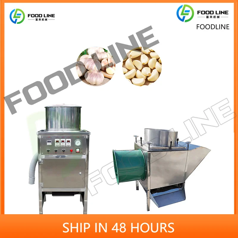 FL Automatic Garlic Peeling Production Line  Garlic Peel Dry Process Machine Line Customized