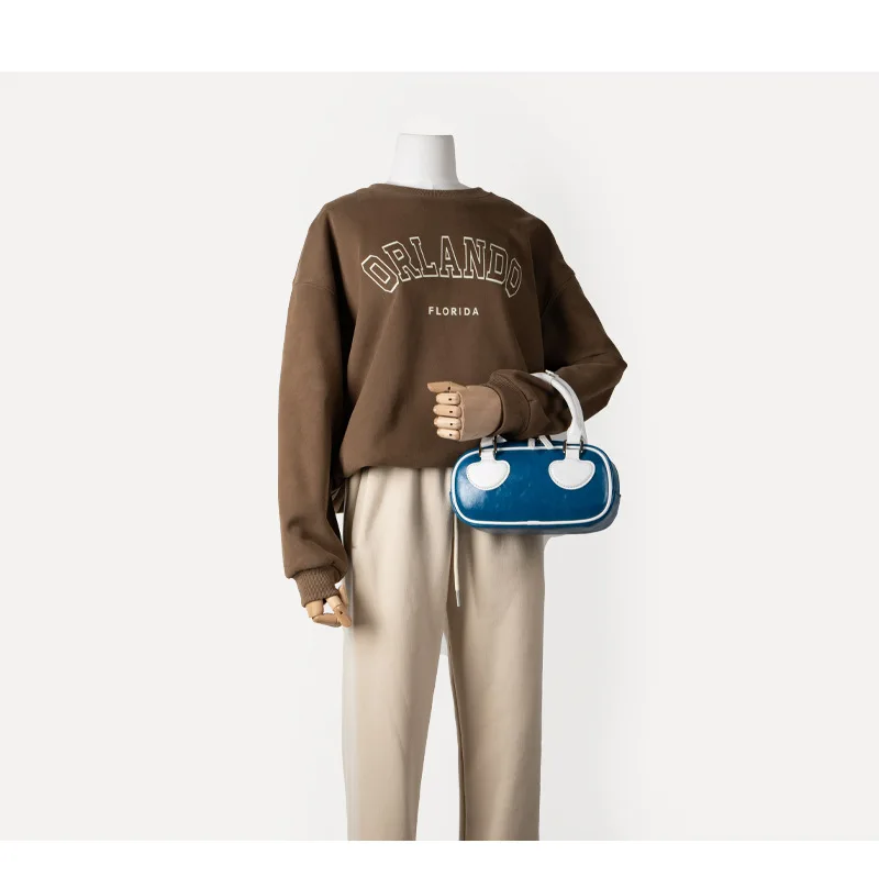 Fashion Vintage Handbags Luxury Women Trendy Versatile Small Clutch Simple Ladies PU Leather High Quality Hand Bag Designer New