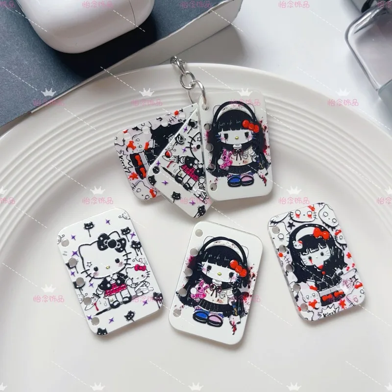 

Книга Hello Kitty, акриловые рельефные вкладыши, брелок для ключей «сделай сам», небольшой подъемный пакет, подвесные материалы из бисера, аксессуары, оптовая продажа