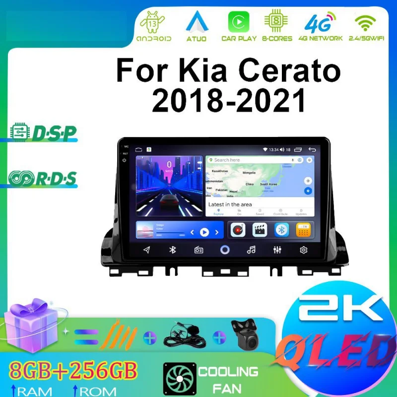 

For Kia Cerato 2018-2021 Car Multimedia Player Android Car Player GPS WIFI Carplay 4G Car Radio Navigation Stereo Car Electronic
