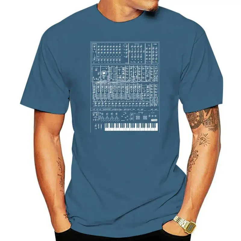 Synthesizer T Shirt Analog Moog Modular 80s Synth Keyboard Piano Korg Custom Made Good Quality T Shirt Top Tee White Style