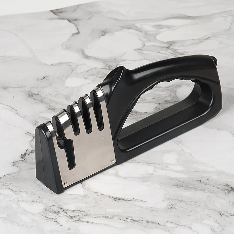 Home use 4-in-1 multifunctional knife sharpener, can sharpen dinner knives, scissors and other knives