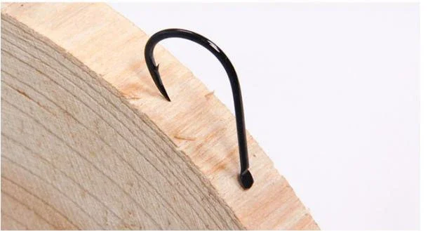 100% Original Japanese materials Imported Gamakatsu Black Hook crooked mouth with barbed fish hook for bass carp fishing hook