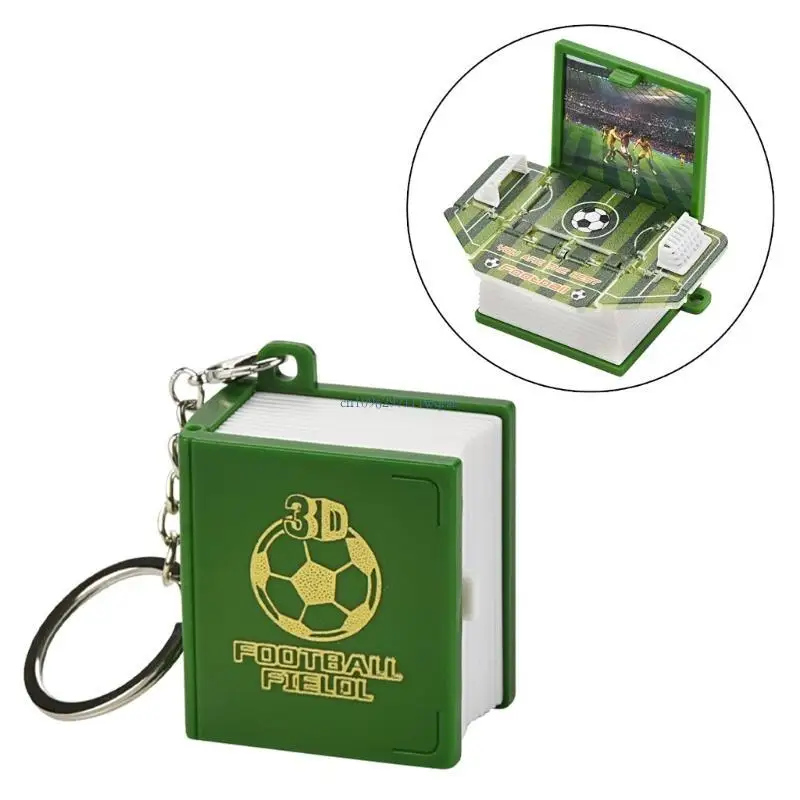 Pop-Up Book Football Keychain Toy Anxiety Stress Relief Hand Toy Sensory Toy
