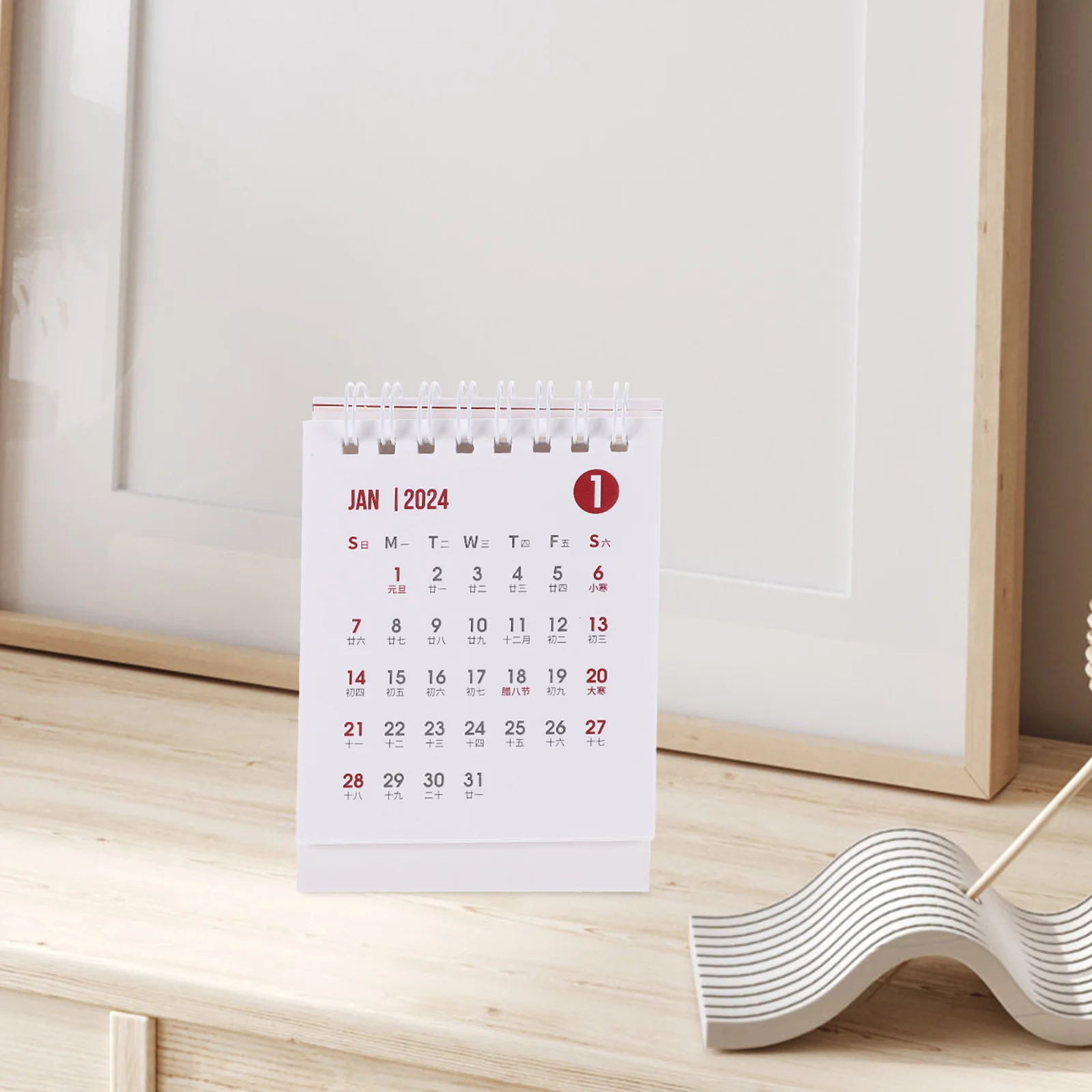 تقويم طاولة صغير، مخطط يومي للمكتب قابل للطي، تقويم ورقي للاستخدام المكتبي، مذكرة يومية وديكور للمكتب