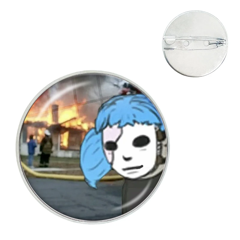 เกมสยองขวัญ Sally Face Vintage Creative Sal Cool Punk Art Glass Badge คนรักเกมรวบรวมของขวัญเพื่อน