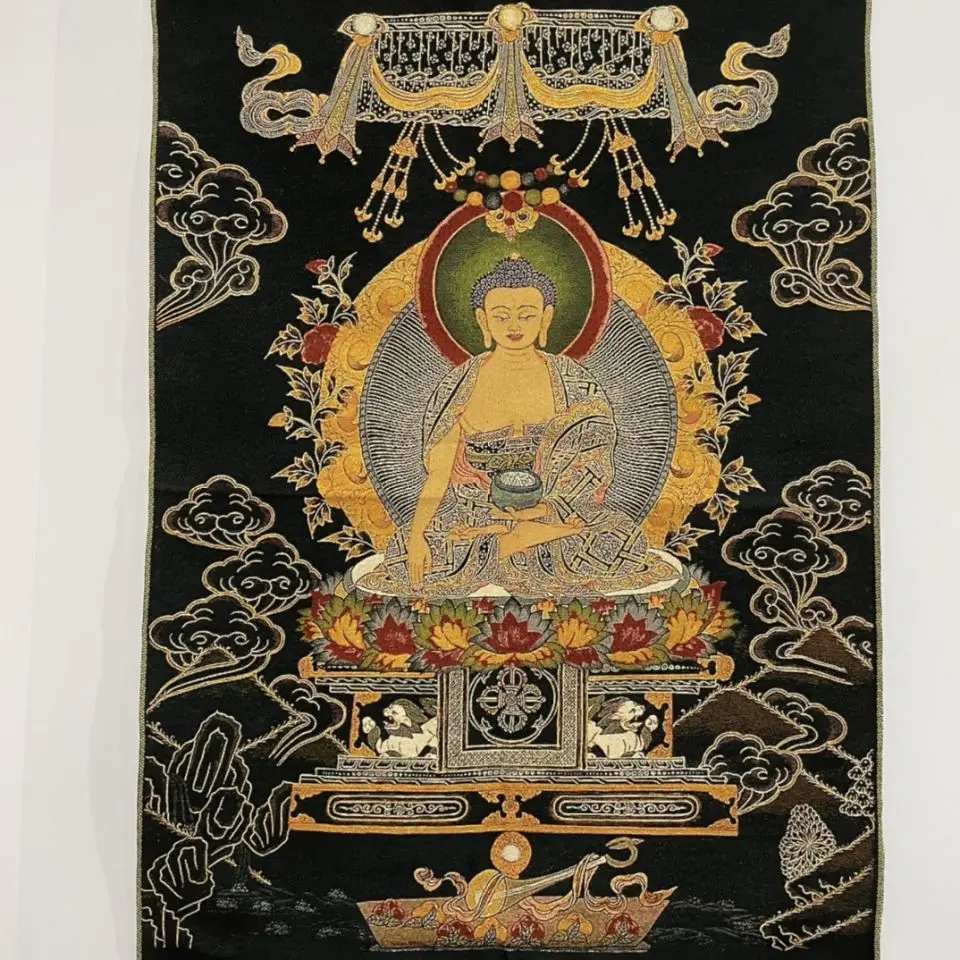 

Diamond Embroidery Buddhist Buddha Statues Murals Tantric Sakyamuni Buddha Decorative Paintings Thangka Buddha Statues Murals Ho