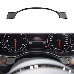 Dashboard Decoration Cover Trim Sticker for Audi A6 S6 C7 A7 S7 4G8 2012 2013-2018 Car Interior Accessories Carbon Fiber
