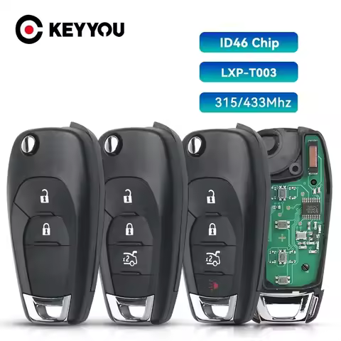 KEYYOU 315/433MHz Car Remote Control Key For Chevrolet Avo Cruze XL7 XL8 Trailblazer Onix Tracker Colorado RS Sonic Trax Spark