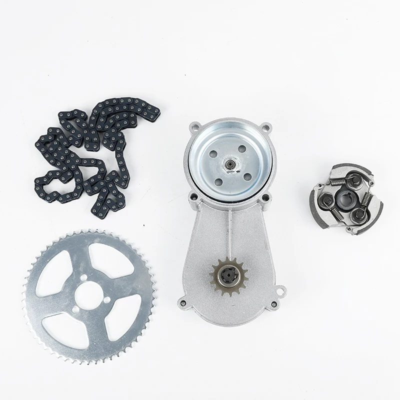 T8F 136 Chain 54T Sprocket Clutch Drum Housing Gear Box With Clutch Pad 3 Springs For 47 49cc Mini Pocket Quad Dirt Bike ATV