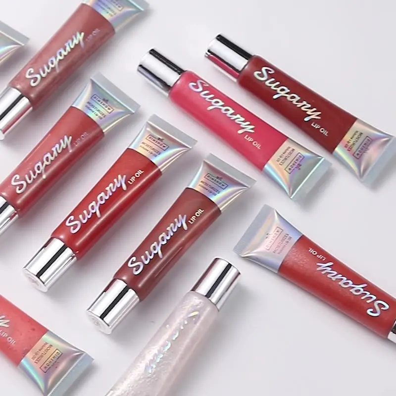 10 colori Shimmer Lip Gloss Impermeabile Duraturo Idratante Glitter Lip Smalto Donne Shimmer Rimpolpante Trucco labbra Cosmetici