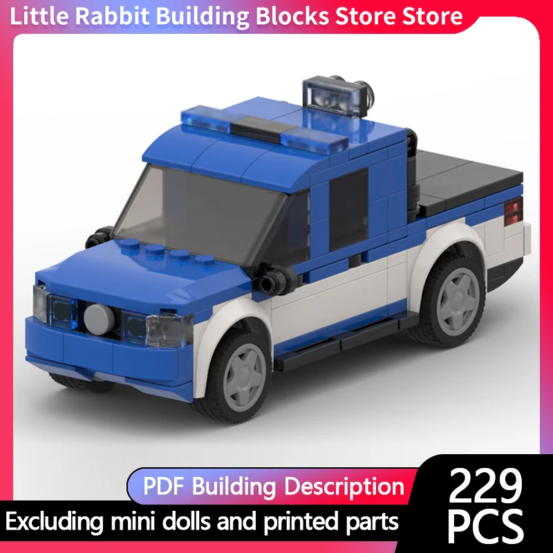 City Car Model MOC Building Bricks Multi-Functional Rescue Vehicle Modular Technology Children Holiday Gifts Assemble Toys Suit