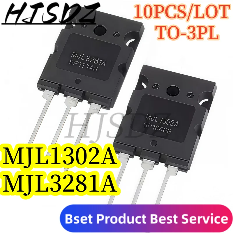 【10PCS/LOT】MJL3281A + MJL1302A  New Domestic Complementary Pair Transistor TO-24 Package High Power Audio Transistor NPN PNP