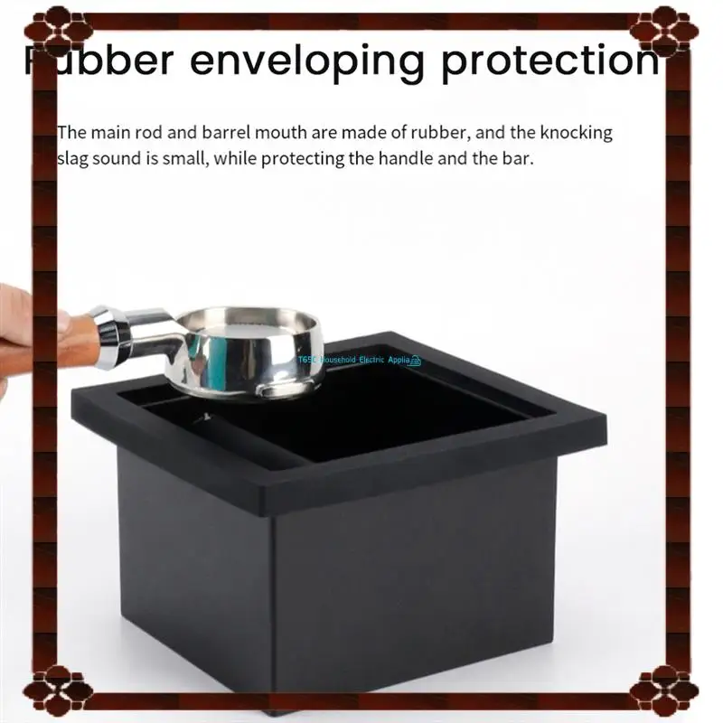 

Coffee Grounds Box Desktop Embedded Hollow Bottomless Grounds Box Square Stainless Steel Coffee Knocking Grounds Bucket Durable