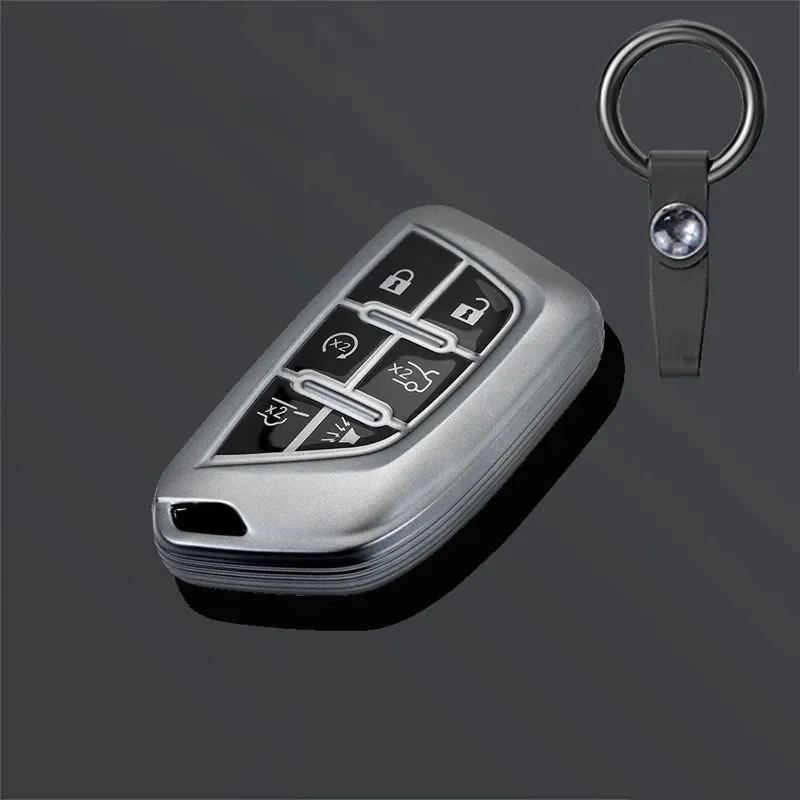 

Car Key Fob Cover Case For Cadillac Escalade CT4 CT4-V CT5 XTS CT6 C8 For GMC Yukon 2021 2022 2023 2024 Accessories