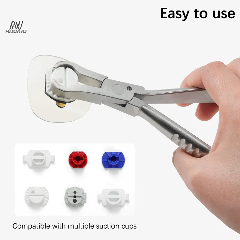 Eyeglasses Suction Cup Lens Blocking Pads Plier Dismantling Plier Optical Adjustable Plier Eyeglasses Pliers