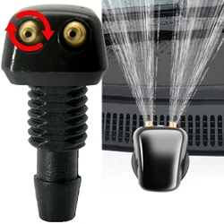 1/2PCS Car Windshield Wiper Washer Spray Nozzle Fits Most Car Models Dual Holes Windshield Washer Nozzle Wiper Water Spray Jet