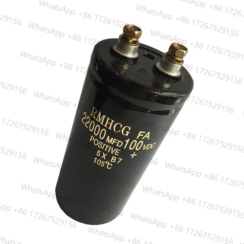 Applicable toSuitable for audio DC electrolytic capacitor screw pin 100Vdc10000UF 63V80V22000UF