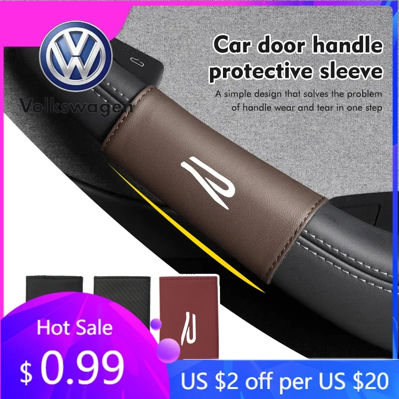 

2026 Hot For Volkswagen VW Car Door Handle Gloves Anti-collision Protective Cover For Volkswagen VW GTI Tiguan Passat B5 B6 B7 C