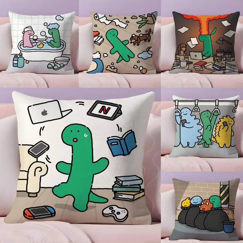 

Чехол для подушки Joguman с рисунком из плюшевой ткани, мягкий двусторонний диван с принтом, теплая зимняя домашняя подарочная наволочка