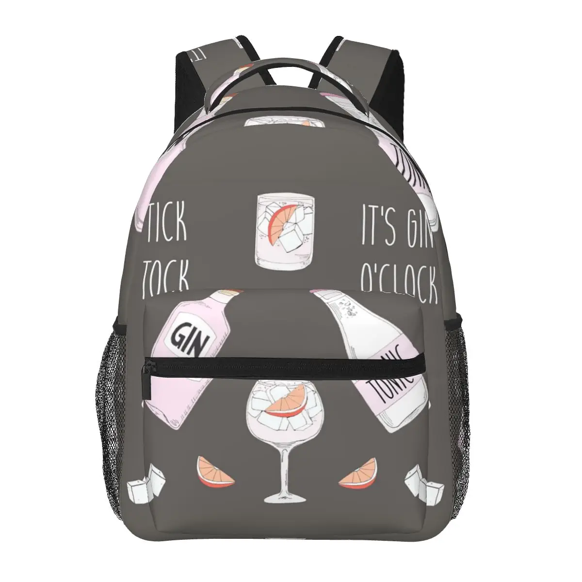 حقيبة ظهر للطلاب من Gin O'clock Gin Lover Gi حقيبة مدرسية للمشي لمسافات طويلة والسفر حقيبة نهارية للرجال والنساء حقيبة كتب عصرية حقائب كتف #1