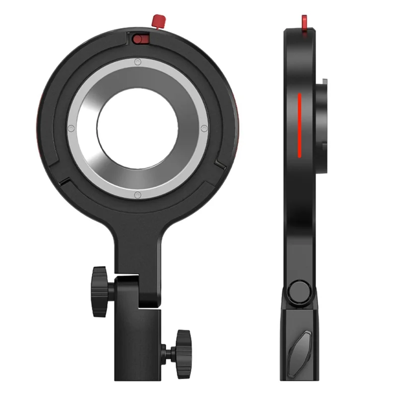 RC 60B 360용 ABKI-Bowens 마운트 어댑터 라이트 스탠드 어댑터 °   가로 및 180 °   수직 조정