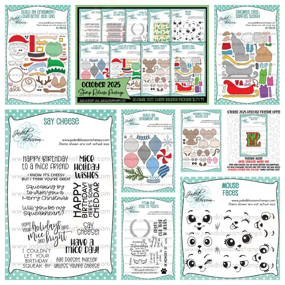 

2025 New Christmas Gnome Dies: Santa's Sleigh Character Add Ons Dies Stamps DIY Scrapbooking Greeting Card Holiday Tree Stencils