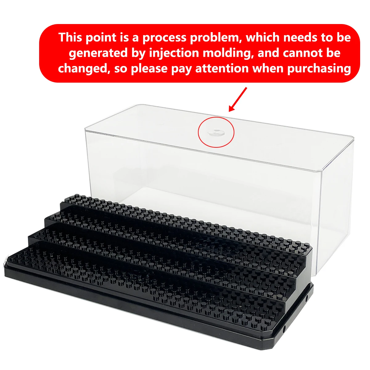 Acrylic Display Case for Lego Minifigures Clear Acryl Box, ABS Base Plate, Can Be Stacked Organizer & Dustproof Storage Cabinet - view 3