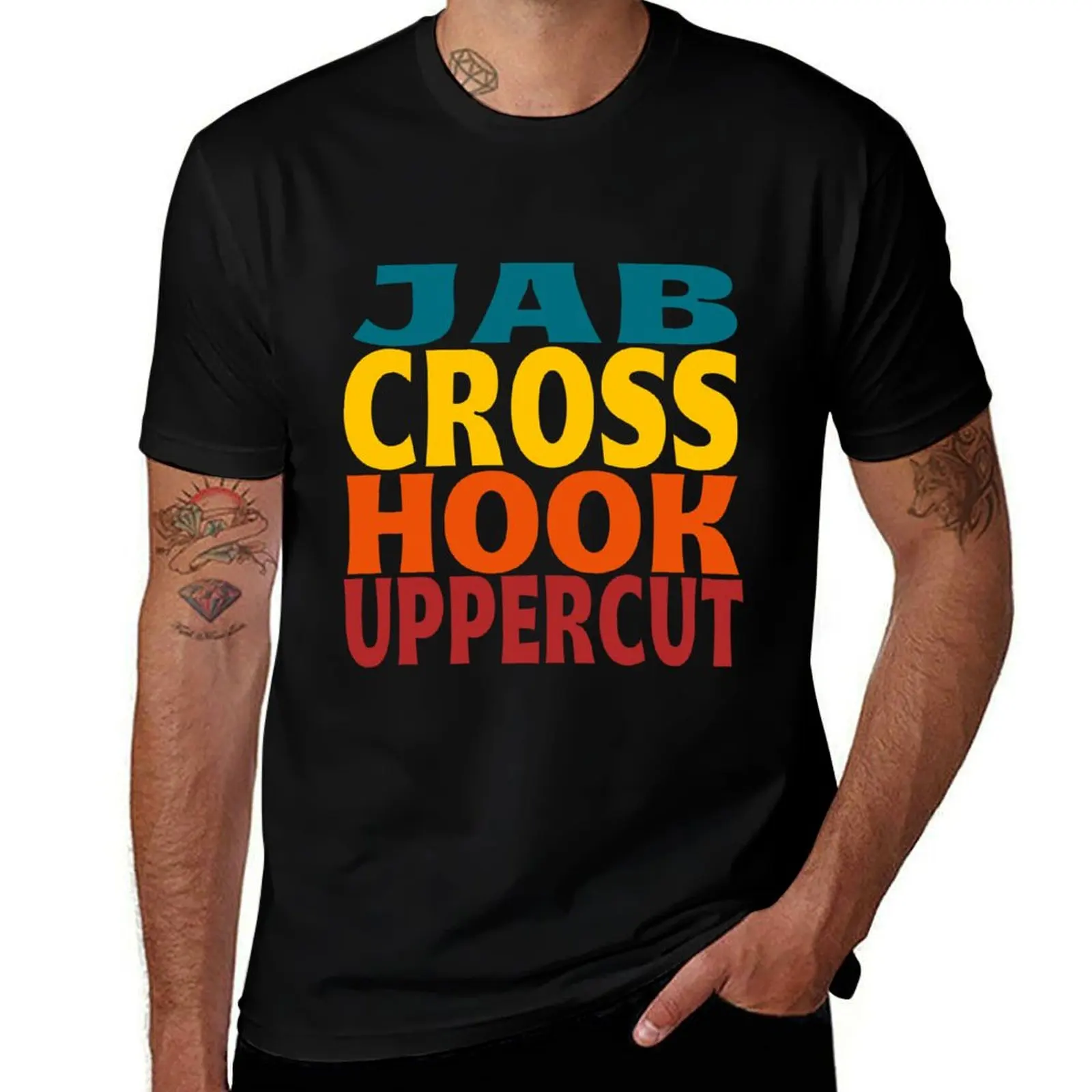 Jab Cross Hook Uppercut T-Shirt Simple Graphic Design T-Shirt