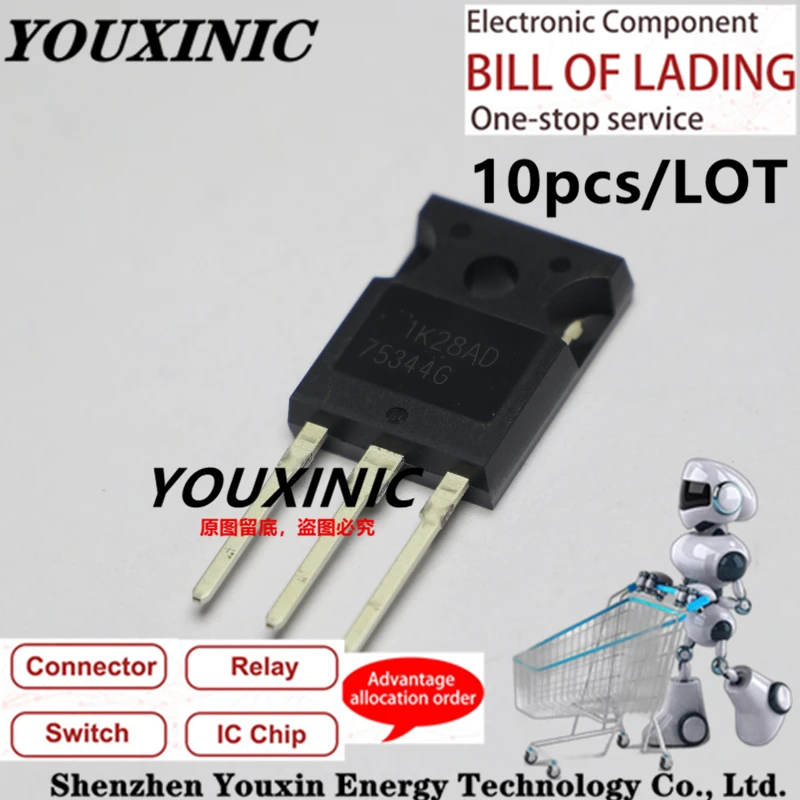 

YOUXINIC 100% new imported original HUF75344G3 HUF75344G 75344 75344G TO-247 field effect transistor 55V 75A