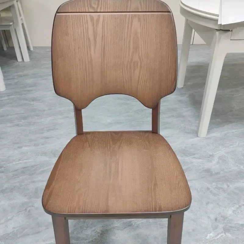 كرسي طعام سكاندي لوكس - مقعد من الخشب الصلب الفاخر مع مسند ظهر ومقعد صالة حديث للمطاعم