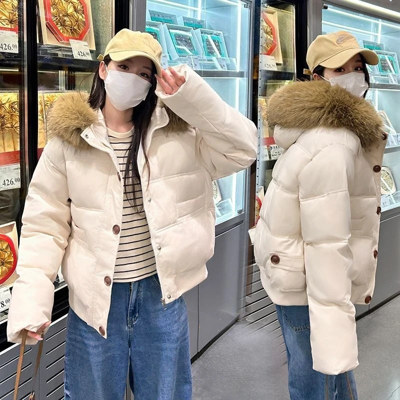 

Новое зимнее элегантное пальто с капюшоном из искусственного меха Harajuku Y2k, однотонная повседневная толстовка с длинными рукавами, женская стильная верхняя одежда на молнии с карманами на пуговицах